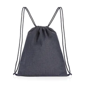 Impact AWARE <b>Recycled</b> Denim Sustainable Gadgets <b>Backpack</b> Eco-Friendly Promotional Product - Product Image 1
