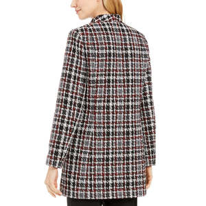 Chaqueta de Tweed a Cuadros Roja para Mujer, Talla 8, Marca Calvin Klein, en Tejido, para la Temporada de Otoño - Product Image 2