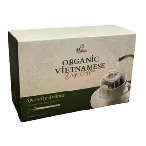 Filter bag Vietnamese OEM Pure coffee 100% Blend Premium Arabica Robusta honey 12gr Strong bitter, Fruity, chocolate, flower