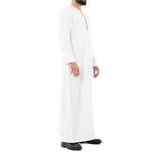 Wholesale Jubba For <b>Men</b> Hot Sale Islamic Clothing Dubai Embroidery Kandura Latest Design Muslim Jalabiya - Product Image 6