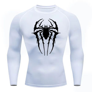 Men's UPF Long Sleeve Rash Guard <b>Swim</b> <b>Shirt</b> Moisture Wicking Quick Dry Lightweight Wrinkle Resistant 100% Polyester Customizable - Product Image 3