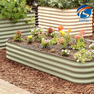 Lit de jardin <span class=keywords><strong>surélevé</strong></span> en métal écologique nouveau design jardinière extérieur jardin arrière-cour lits de culture pour légumes fleurs - Product Image 3