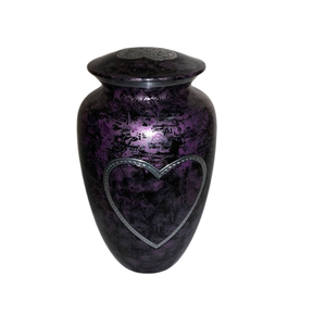Elegante Urna Funeraria de Latón Morado para Cenizas de Adultos, Urna Decorativa de Metal para Restos Humanos. - Product Image 2