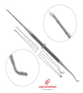 Raspador de doble punta Cottle Daniel, instrumento quirúrgico ORL de acero inoxidable de grado médico, herramienta de disección de precisión - Product Image 1