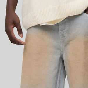 Shorts de Mezclilla con Dobladillo Deshilachado Teñido al por Mayor, Corte Clásico, Ideales para Uso Casual para Hombres, con Material de Algodón Cómodo 2026 - Product Image 3