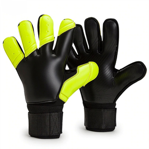 Gants de gardien de but en cuir pour adultes, fournisseur direct d'usine, latex intégral, doigts amovibles, antidérapants, ajustables, à enfiler - Product Image 5