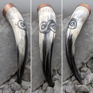 Soporte para Cuerno Vikingo de la Mejor Calidad, Ecológico, Hecho a Mano, Tamaño Personalizable, Forma Natural, Diseño de Imitación Antigua para Mead - Product Image 6