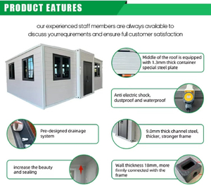 20ft 40ft sang trọng mở rộng container nhà nhà tiền chế nhà di động mở rộng cabin mô-đun nhà có thể gập lại container nhà - Product Image 3