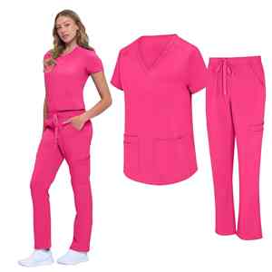 Uniformes de hospital de moda Enfermera Belleza Salón dental Ropa DE TRABAJO Uniforme Clínico Médico Conjuntos Mujeres Doctor Bata quirúrgica - Product Image 5