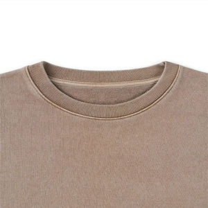 Sweat-shirts en molleton brodés pour hommes, coupe classique, col rond, anti-boulochage, logo personnalisé, prix de gros, best-seller, coton - Product Image 3