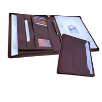 Porte-documents Olivia International A4 en similicuir avec fermeture éclair, plusieurs compartiments, pour le bureau, l'école, les enseignants, sac de classement