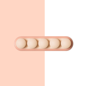 Organizador de cables autoadhesivo rosa, clip de 5 cables en plástico tipo R y material de nailon, 1 unidad - Product Image 1