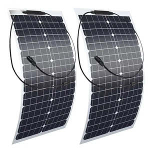 แผงโซลาร์เซลล์แบบยืดหยุ่นชนิดโมโนคริสตัลไลน์ซิลิคอน 100W สำหรับขายส่ง OEM ปรับแต่งจำนวนเซลล์ได้ มีให้เลือกตั้งแต่ 100W-525W - Product Image 1
