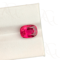 Labor gewachsen Rot Rubel lit Turmalin rosa Kissen Schneiden Sie lose Edelstein Synthetik zum Fabrik preis für Schmuck herstellung erstellt