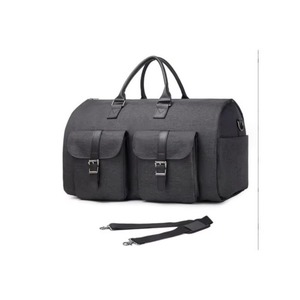 Ready Stock Convertible Tote <b>Bag</b> Business <b>Storage</b> crazy Leather PU Convertible Hanging Suitcase for Clothing Garments Duffel <b>Bag</b> - Product Image 3