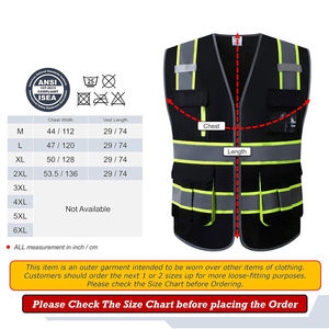 Nuevo Chaleco de Seguridad Reflectante de Alta Visibilidad ANSI Clase 1 Impermeable con Colores Personalizados, Malla con Cierre de Velcro, Logotipo Personalizado OEM/ODM - Product Image 6