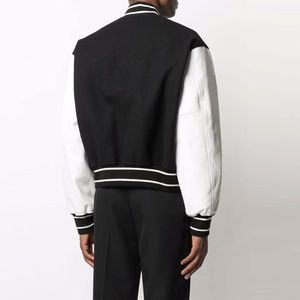 Taille personnalisée toile respirante hiver de haute qualité veste de baseball Letterman Varsity pour hommes avec logo à l'avant - Product Image 2