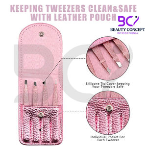 Pince à épiler pour sourcils de haute qualité, pointe inclinée, service OEM, meilleur fournisseur, facile à utiliser, design unique, produit durable - Product Image 5