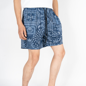 Shorts pour hommes entièrement personnalisables, design unique, imprimé par sublimation, toile polyester/coton, style streetwear, taille mi-haute élastique - Product Image 4