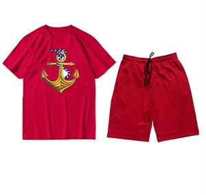 Conjunto de ropa deportiva con logotipo personalizado para hombre, camiseta y pantalones cortos para correr, Verano - Product Image 4