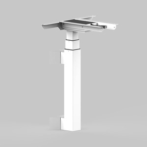 Zgo Tiết Kiệm Không Gian Hiện Đại Có Thể Gập Lại Động Cơ Duy Nhất Một Chân Điện Chiều Cao Có Thể Điều Chỉnh Nâng Bàn Freestanding Ergonomic Máy Tính - Product Image 3