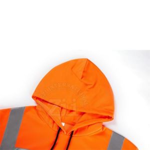 Sudadera de alta visibilidad Hi-vis para hombre Seguridad verde Hi Vis Sudadera con capucha reflectante Jersey Seguridad Sudadera con capucha Manga larga Construcción - Product Image 4