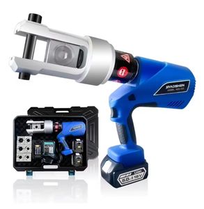 คีมย้ำสายไฟฟ้าไฮดรอลิกแบบไฟฟ้า ชุดเครื่องมือย้ำสายไฟแบบชาร์จได้ 20 ตัน พร้อมหัวย้ำ 7 แบบ ทำจากเหล็ก สำหรับงาน DIY รับประกัน 3 ปี - Product Image 3