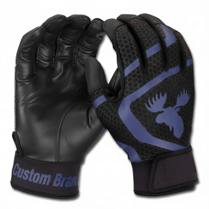 Guantes de Bateo de Béisbol al por Mayor, Diseño Personalizado, Duraderos, con Palma de Tracción, Material Perforado, Malla Trasera, Guantes de Bateo de Softbol - Product Image 1