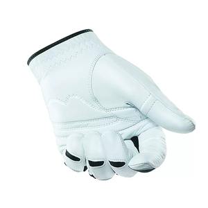 Compre guantes de golf de cuero Cabretta blancos de calidad superior para hombres Tela transpirable Logotipo personalizado para deportes - Product Image 2