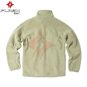 Nueva Chaqueta de Forro Polar Sherpa Personalizada, Color Sólido, Cierre de Cremallera, Corte Regular, Manga Larga, Unisex, Cálida, Suave, Informal de Invierno, Cordura - Product Image 5