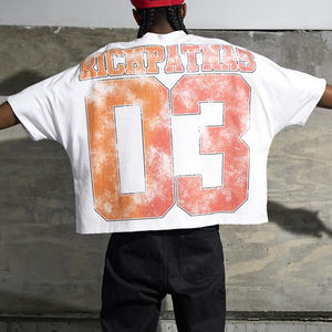 Camisetas de hombre más vendidas, camisetas sólidas, ropa de calle Boxy Fit, estilo 100%, Material de algodón, transpirable, ligero, servicio OEM - Product Image 3