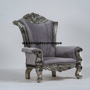 Luxurious Wed Wholesale <b>White</b> Wedding <b>Wooden</b> Throne <b>Chair</b> king and Throne <b>Chairs</b> Luxury - Product Image 5