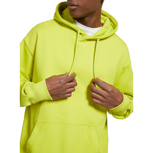Sweat à capuche pour homme 100% coton pull oversize épais automne éponge lavé sports de rue logo personnalisé sweat à capuche uni - Product Image 2