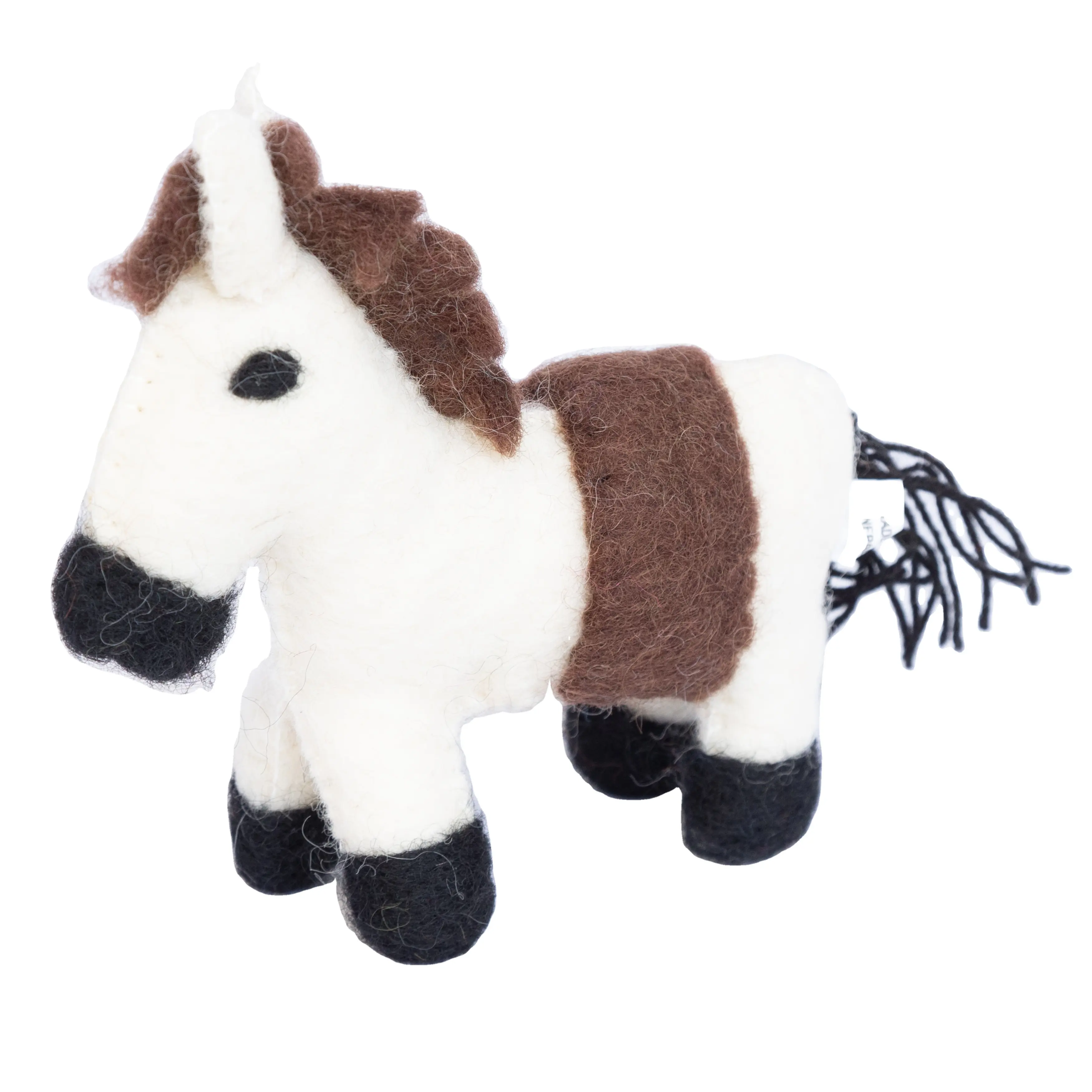Juguetes de fieltro asequibles para niños: conjunto de diseño de elefante y caballo, accesorios creativos de juguete de fieltro: Animales de lana personalizados para jugar