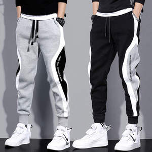 Pantalones de chándal Jogger Fit para hombre con diseño cónico delgado para entrenamiento en gimnasio y cómodo uso diario transpirable - Product Image 1