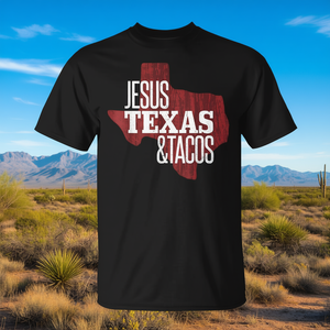 <b>Jesus</b> Texas Tacos 2025 Religious State T-<b>Shirt</b> Show Your Love for Texas Premium Promotional Clothing - Product Image 3