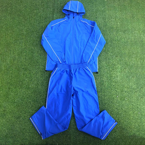 Conjunto de Chaqueta y Pantalones Cortavientos de Nailon para Hombre de Alta Calidad con Diseño OEM, Logotipo Personalizado, Forro de Malla Estampado, Chándales Personalizados - Product Image 1