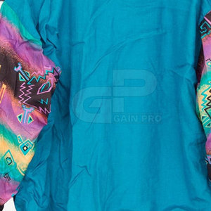 Geometric Print <b>Zip</b> <b>Up</b> <b>Jacket</b> 90s Street Style Bold Pattern Design Outerwear For Urban Casual Wear - Product Image 6