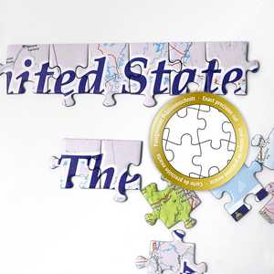 Puzzle de 1000 pièces de la carte des États-Unis, jouet éducatif personnalisé de MAPS in MINUTES, puzzle en papier A4 mini avec impression de logo, échantillon gratuit disponible - Product Image 2