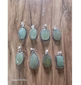 Charmant collier pendentif en pierres précieuses turquoise en argent pour femmes mariage bijoux de déclaration de luxe avec des détails complexes Inde - Product Image 3