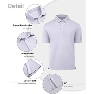 Camisetas polo con logotipo personalizado atlético que absorbe la humedad formal para hombre/camisetas polo con diseño de logotipo personalizado impresas de talla grande para hombre - Product Image 6