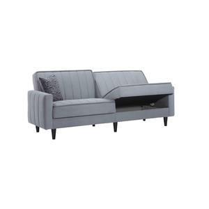 Meubles de salon modernes et confortables tissu coloré cadre en bois lit canapé groupe de sièges usage domestique bureau à domicile élégant - Product Image 2