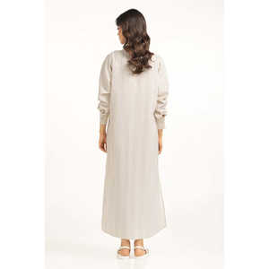 Robe Courte en Coton Crocheté Coupe Droite 100% Coton avec Volants pour le Quotidien Printemps WM-DRS-SS25-214 - Product Image 5