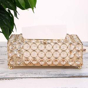 ที่สำคัญกล่องกระดาษทิชชูโลหะสำหรับตกแต่งโต๊ะ - Product Image 5