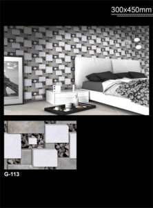 300x450mm 30X45cm Carreaux muraux en céramique émaillée résistante à l'acide de conception moderne pour la décoration intérieure de salle de bain de l'usine - Product Image 3