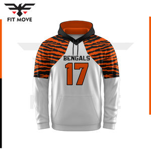 Ensemble combo américain design personnalisé anti-éruption cutanée de football respirant et anti-UV avec impression numérique ensemble à capuche unisexe service OEM - Product Image 3