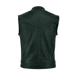 Chaleco de Cuero para Hombre 2026 OEM, Elegante, de Buena Calidad, Último Diseño, Cómodo, para Motocicleta, Hecho en Pakistán, Ecológico - Product Image 6