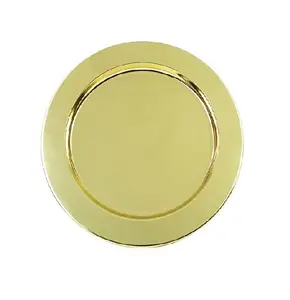 Luxury brass charger plate home parties and custom logo gold coating brass charger plate for wholesale price