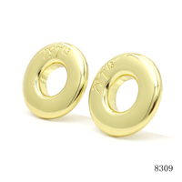 Œillet rond en alliage de zinc à graver sur mesure, 2 pièces, pour cuir