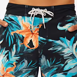 Short de bain 100% coton de qualité professionnelle pour hommes, motif solide, écologique, style décontracté, anti-rides, vente à chaud à bas prix - Product Image 3